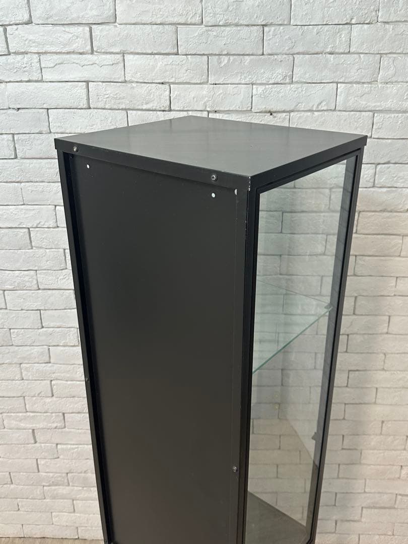 ②【東京都内23区配送無料】イケア　ガラス　コレクション　ケース　キャビネット