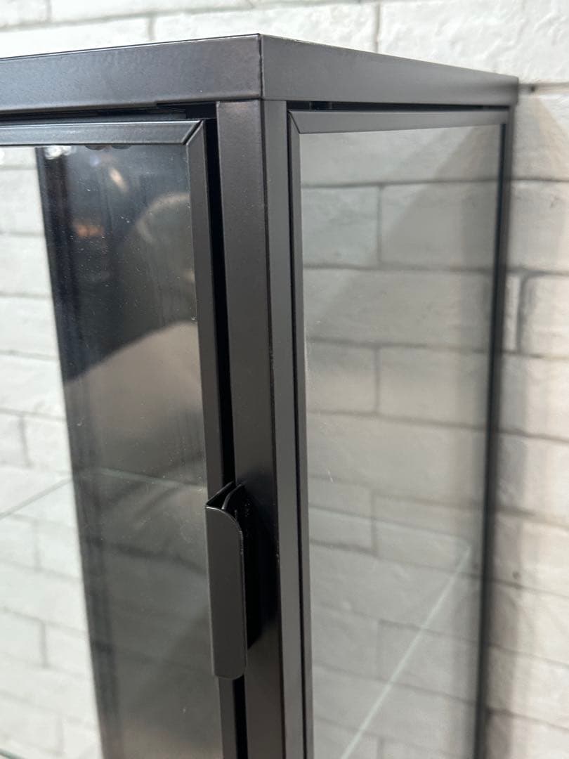 ②【東京都内23区配送無料】イケア　ガラス　コレクション　ケース　キャビネット