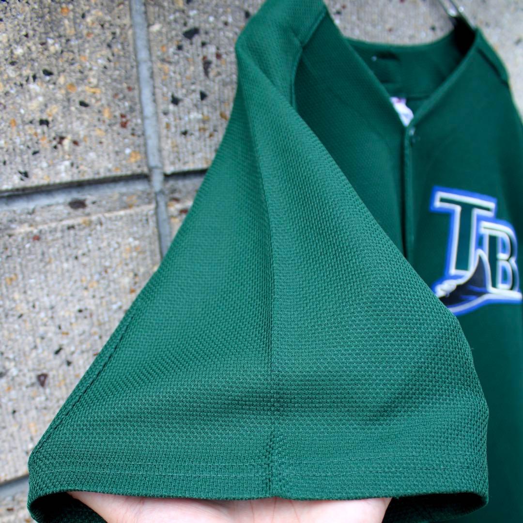 USA製 00s Majestic社 タンパベイ デビルレイズ 古着ゲームシャツ