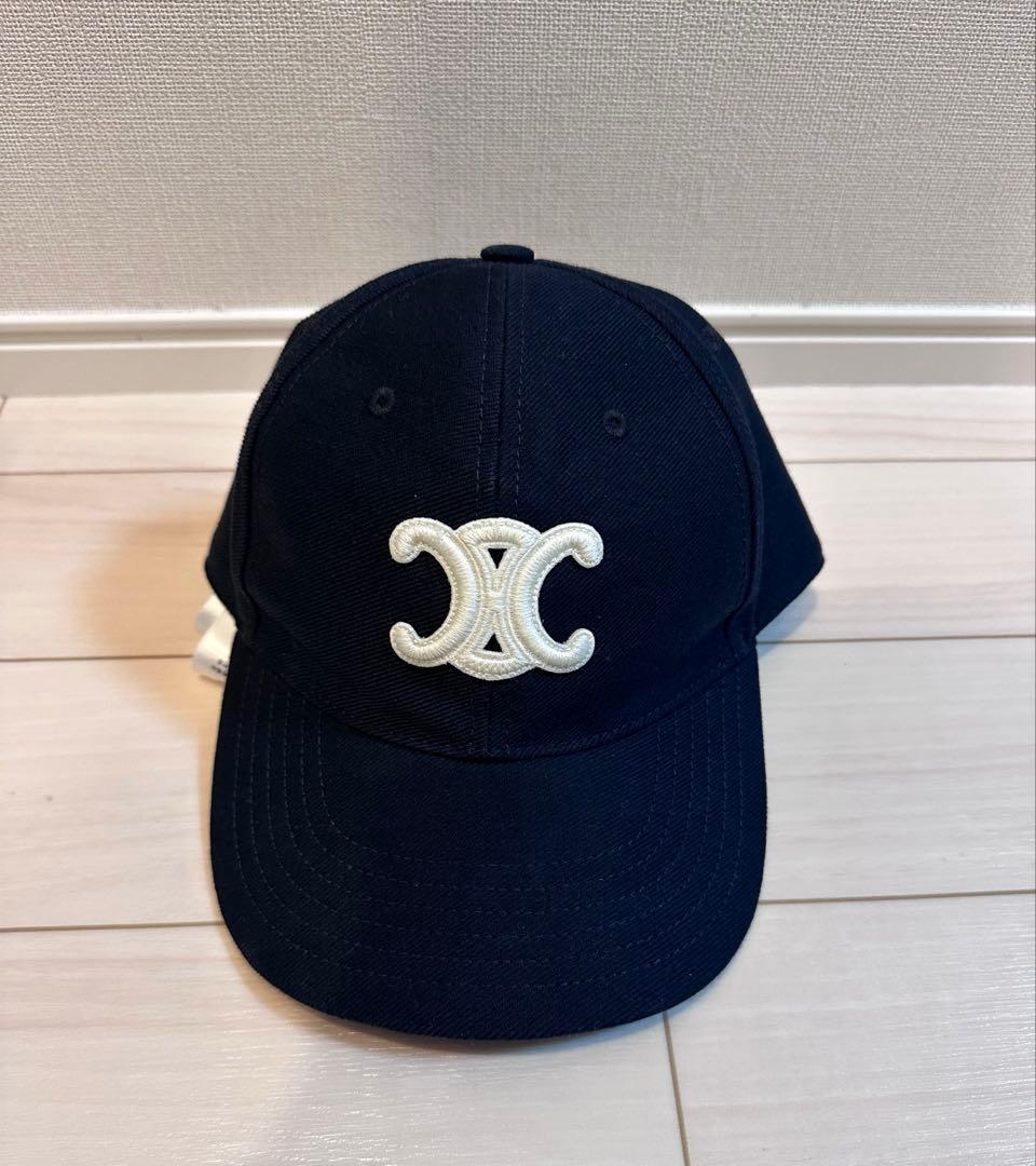(がチャンピオン)CELINE ネイビー キャップ