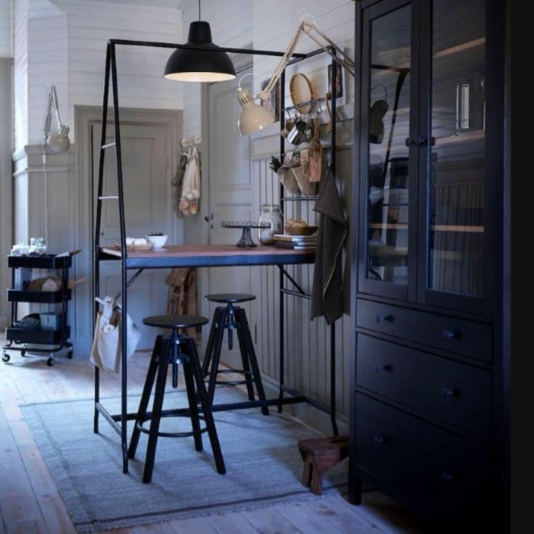 【美品✨】IKEA ホーヴェルード HÅVERUD バーテーブル ブラック