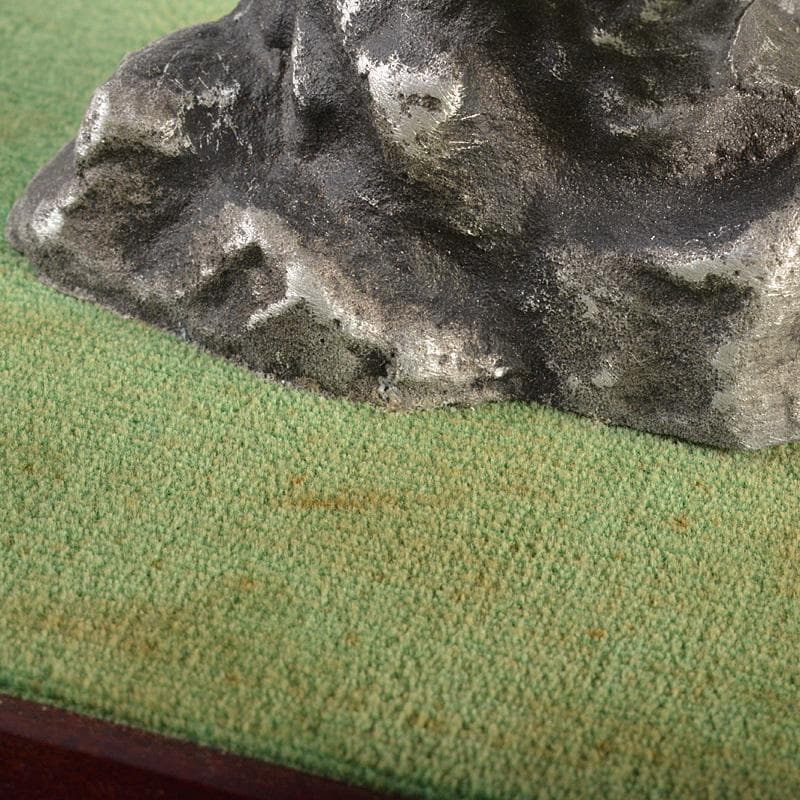 正光作　純銀製　白鷹　 置物　ガラスケース付　M　R5445