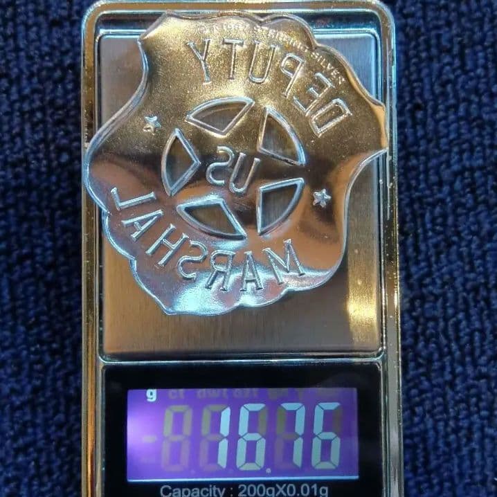 アメリカ連邦保安官バッジ６種 スターリングSV 約123g フランクリンミント