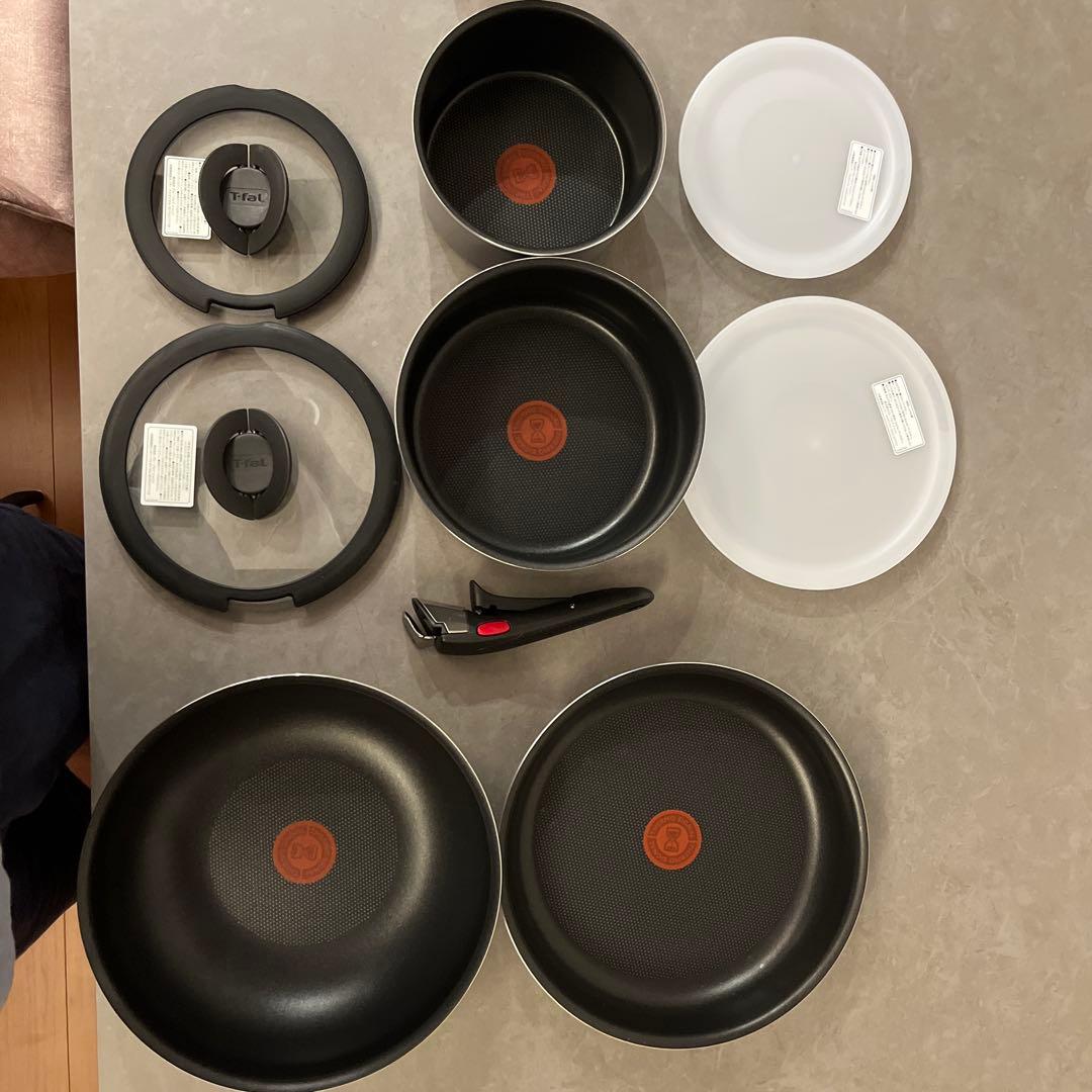 Tefal チタンコーティング フライパンセット