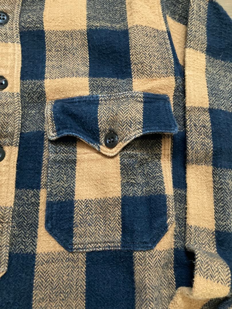 フリーホイーラーズUNION SPECIAL ネルシャツ 15 黄色×黒色