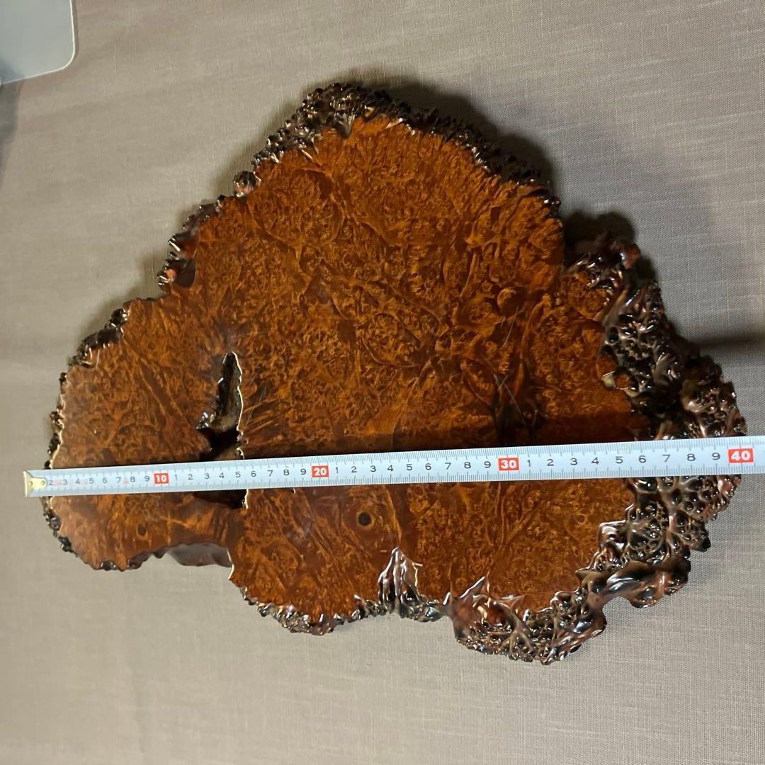 天然木　1枚板　玉杢 花台 飾り台 敷板　香台　盆栽台