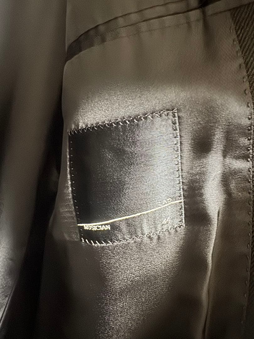 LAD MUSICIAN チェスターコート ブラック 44