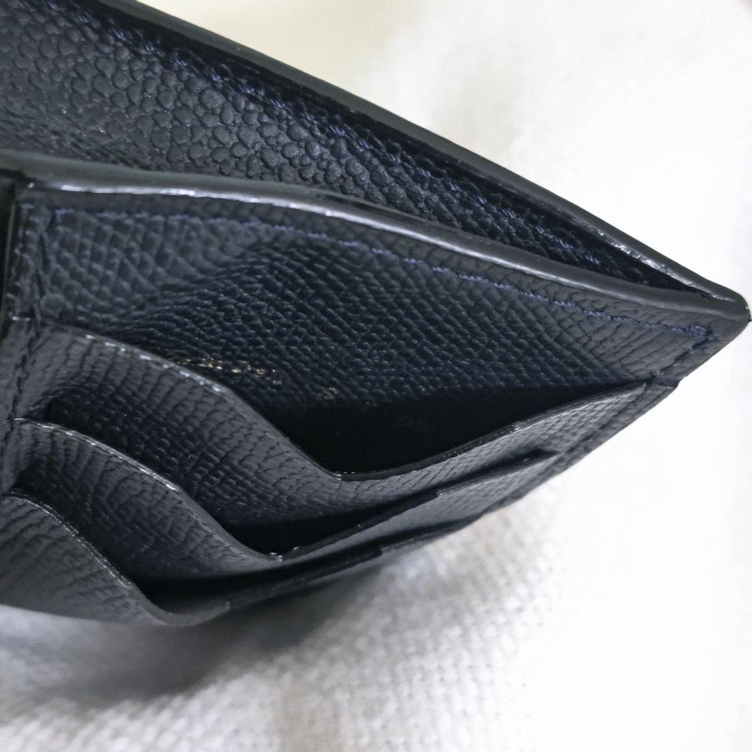 ヴァレクストラValextraジッパー付きカードホルダーコンパクトウォレット財布