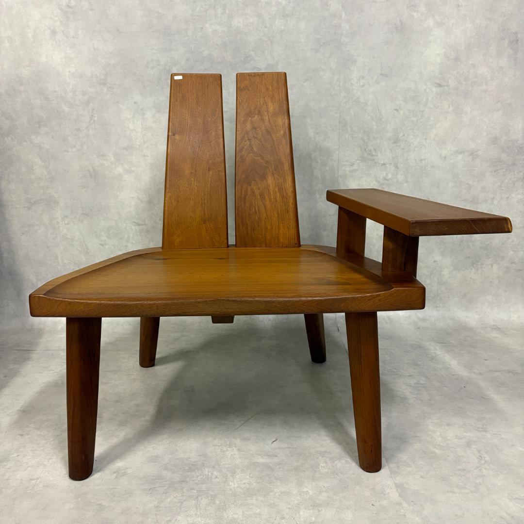 北欧　ラウンジチェア　無垢材【1脚】C