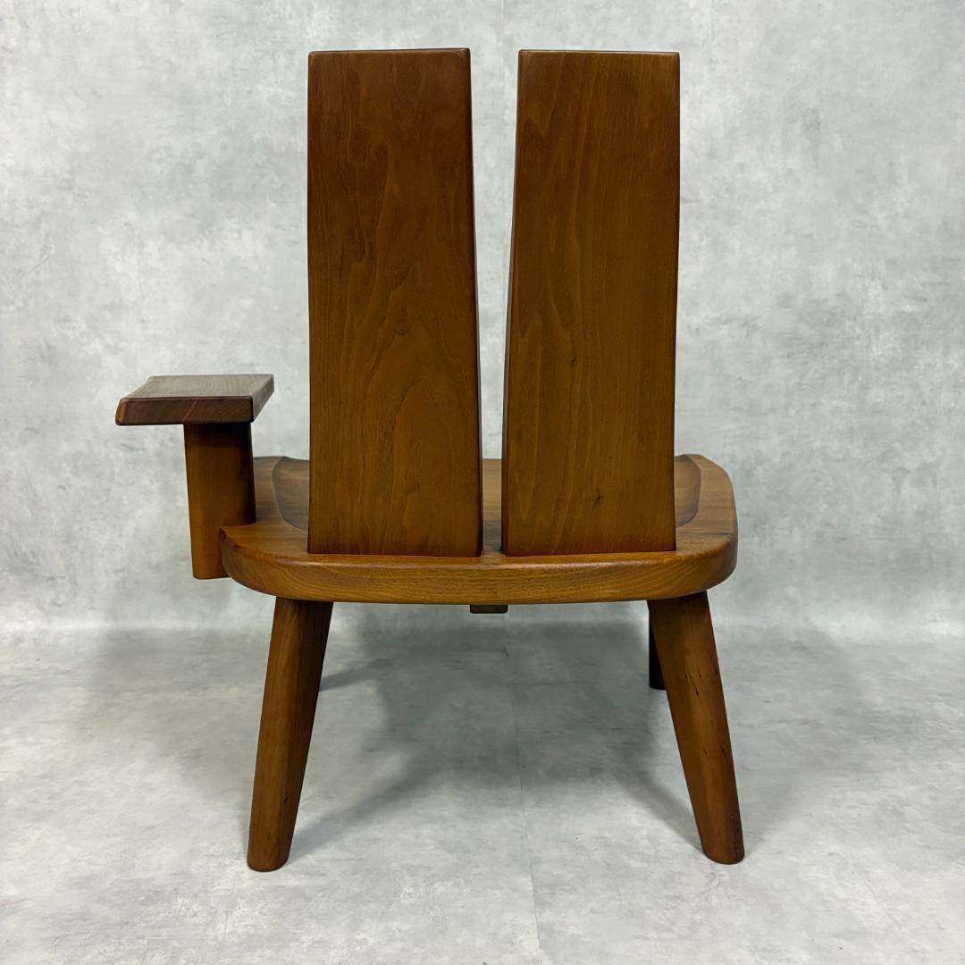 北欧　ラウンジチェア　無垢材【1脚】C