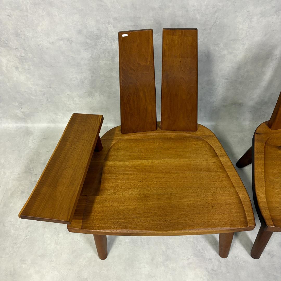 北欧　ラウンジチェア　無垢材【1脚】C