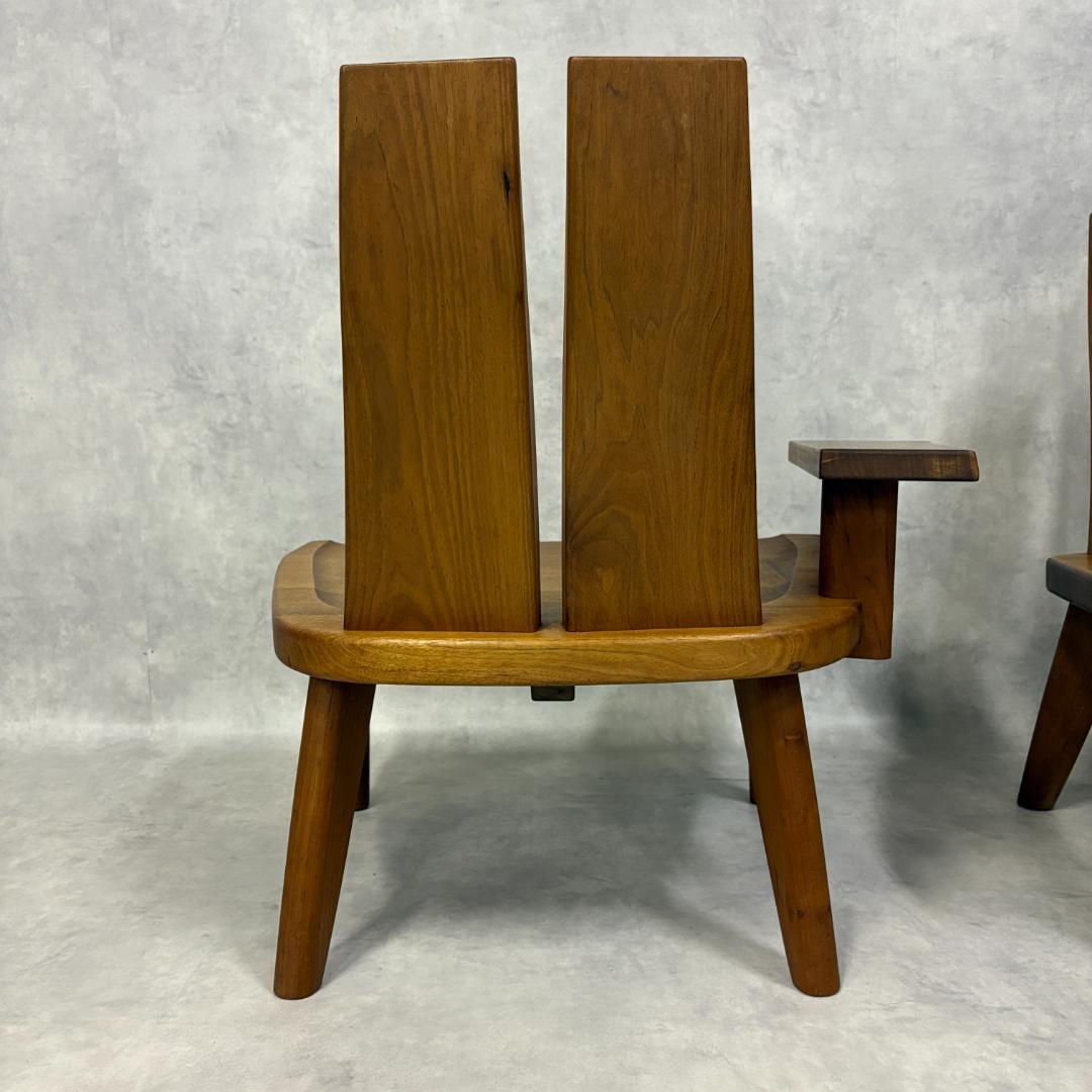 北欧　ラウンジチェア　無垢材【1脚】C