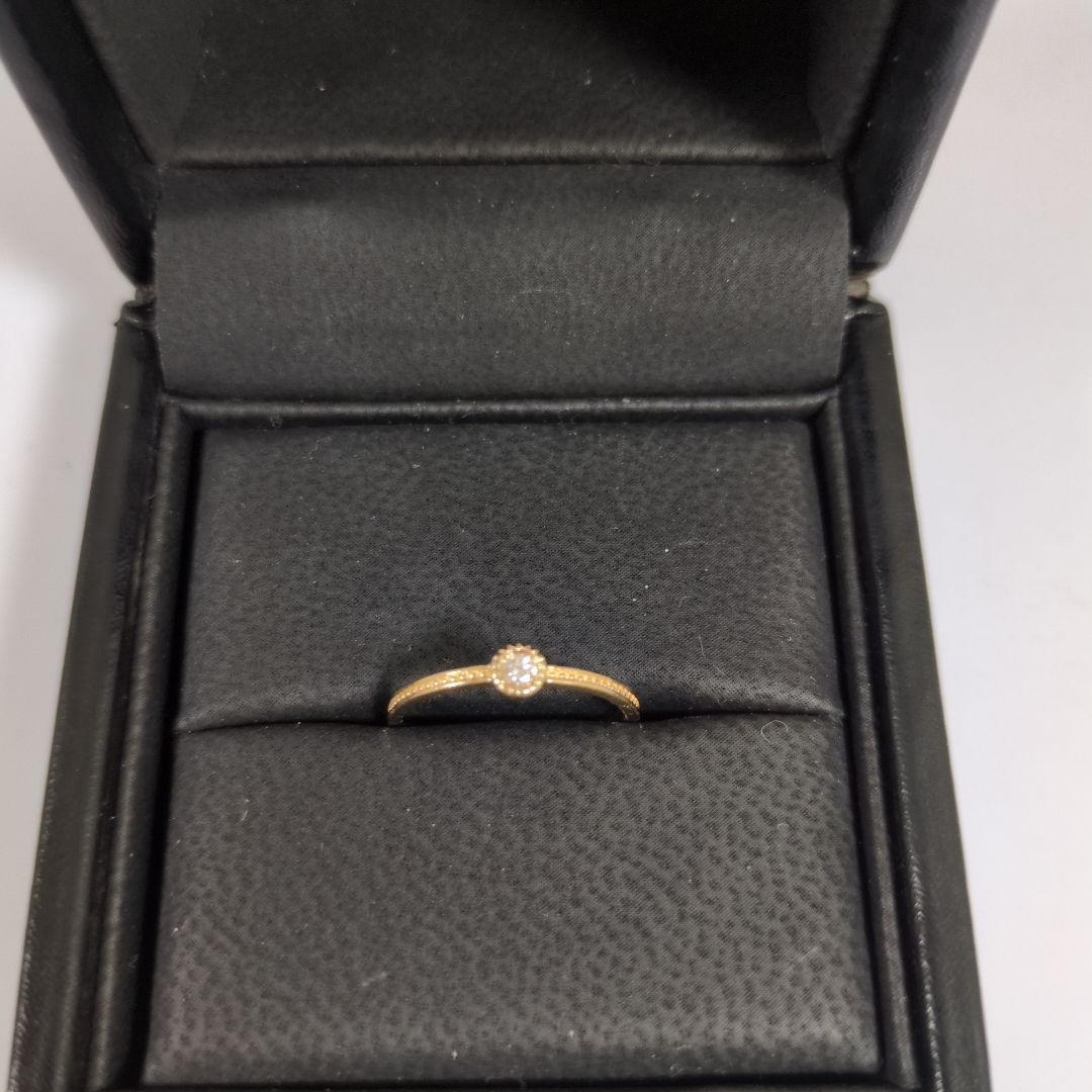 お値下げしました ete k10yg ダイヤモンリング7号 【最終価格】