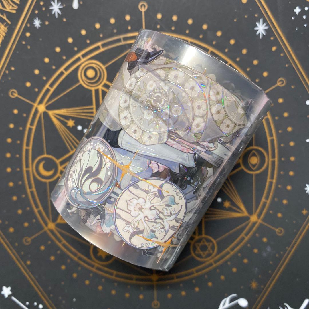 【M】海外　10m巻　貝殻光マスキングテープ　人物系/お花系/男の子　女の子