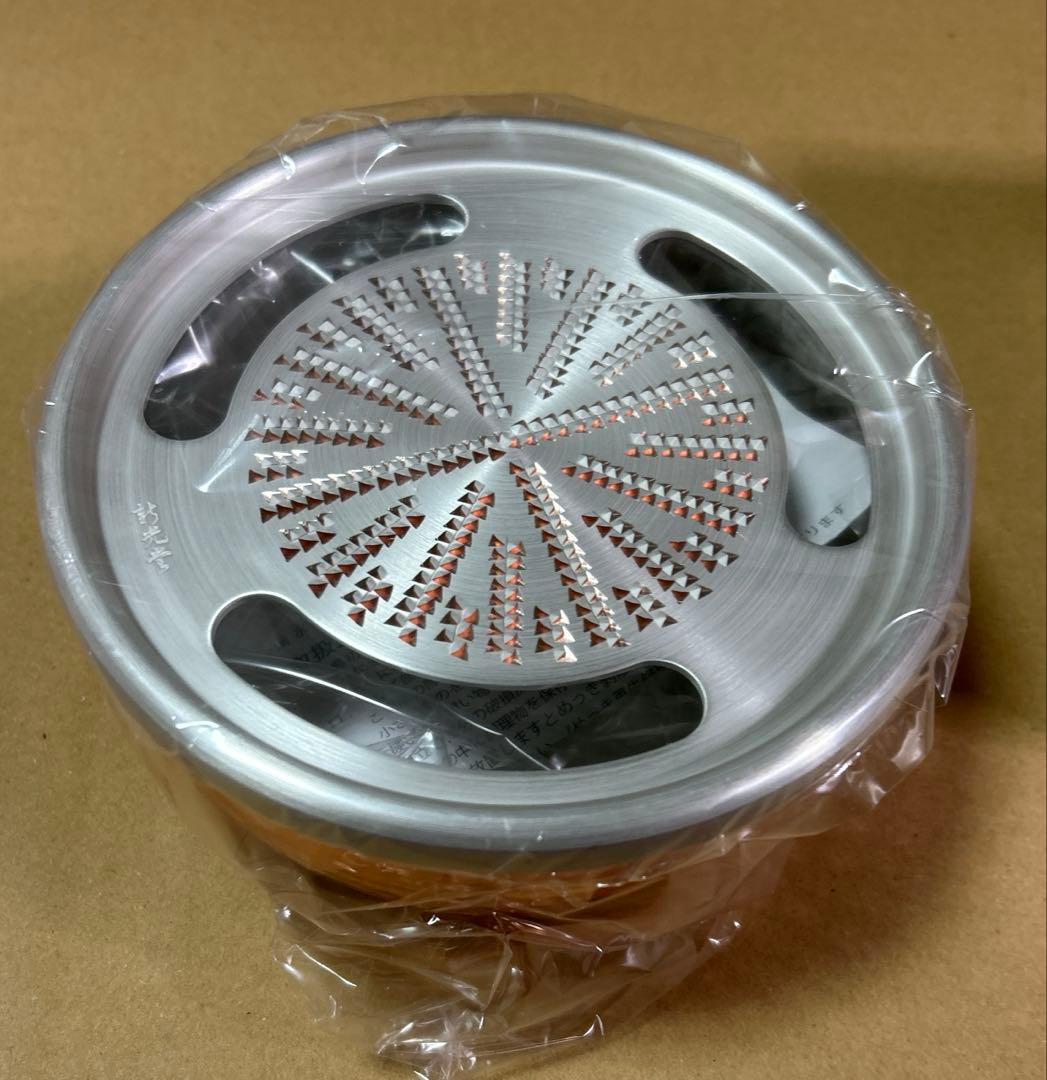 《未使用》新光堂 純銅 手造りおろし器 5寸 15cm ボウル付