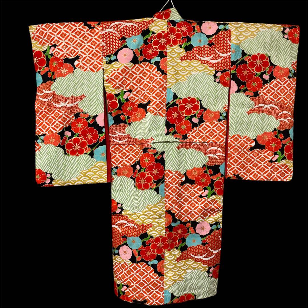 アンティーク　女の子　子供着物　大正ロマン七五三着物