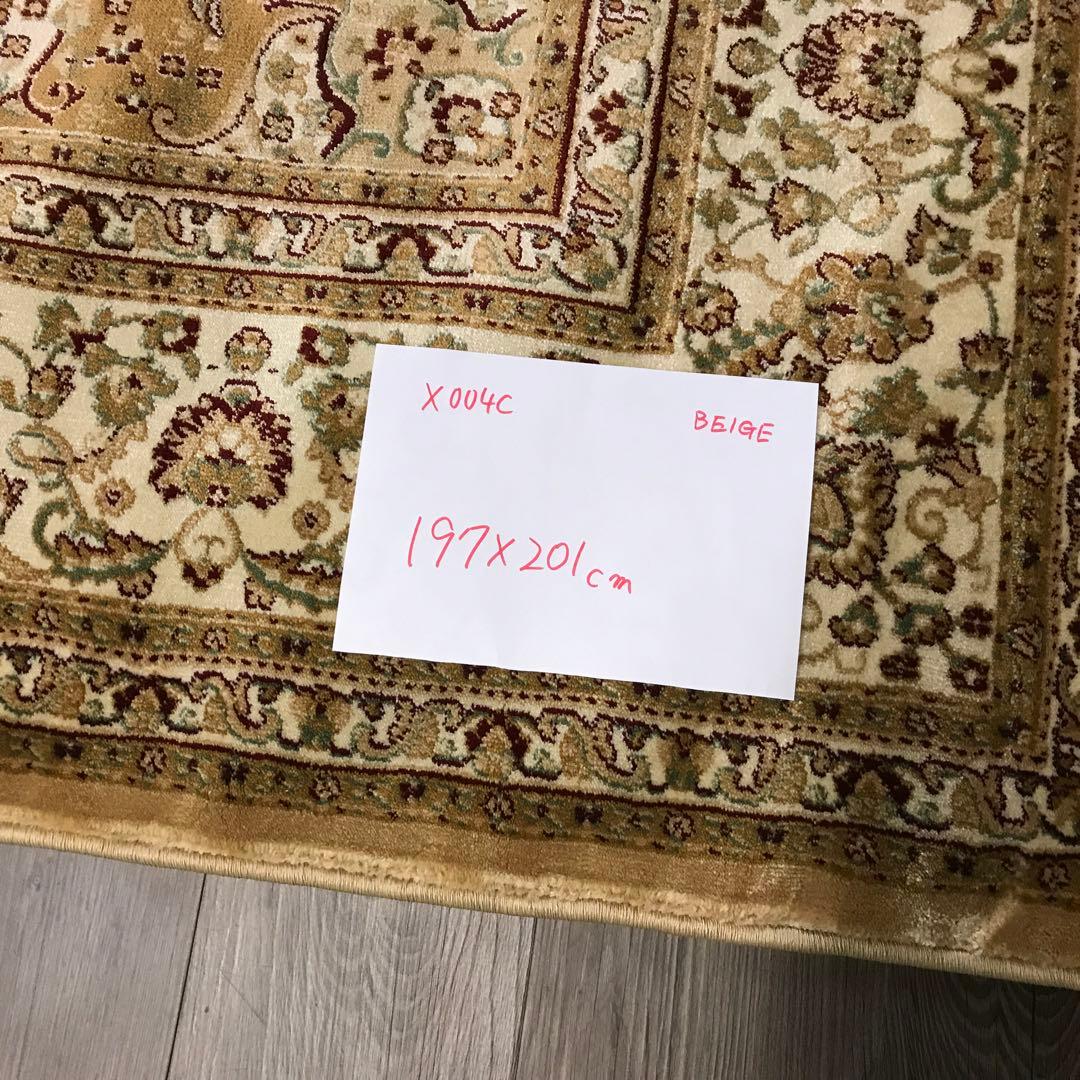 伝統的なペルシャデザイン ラグ ラグマット 197x201cm 絨毯 BE