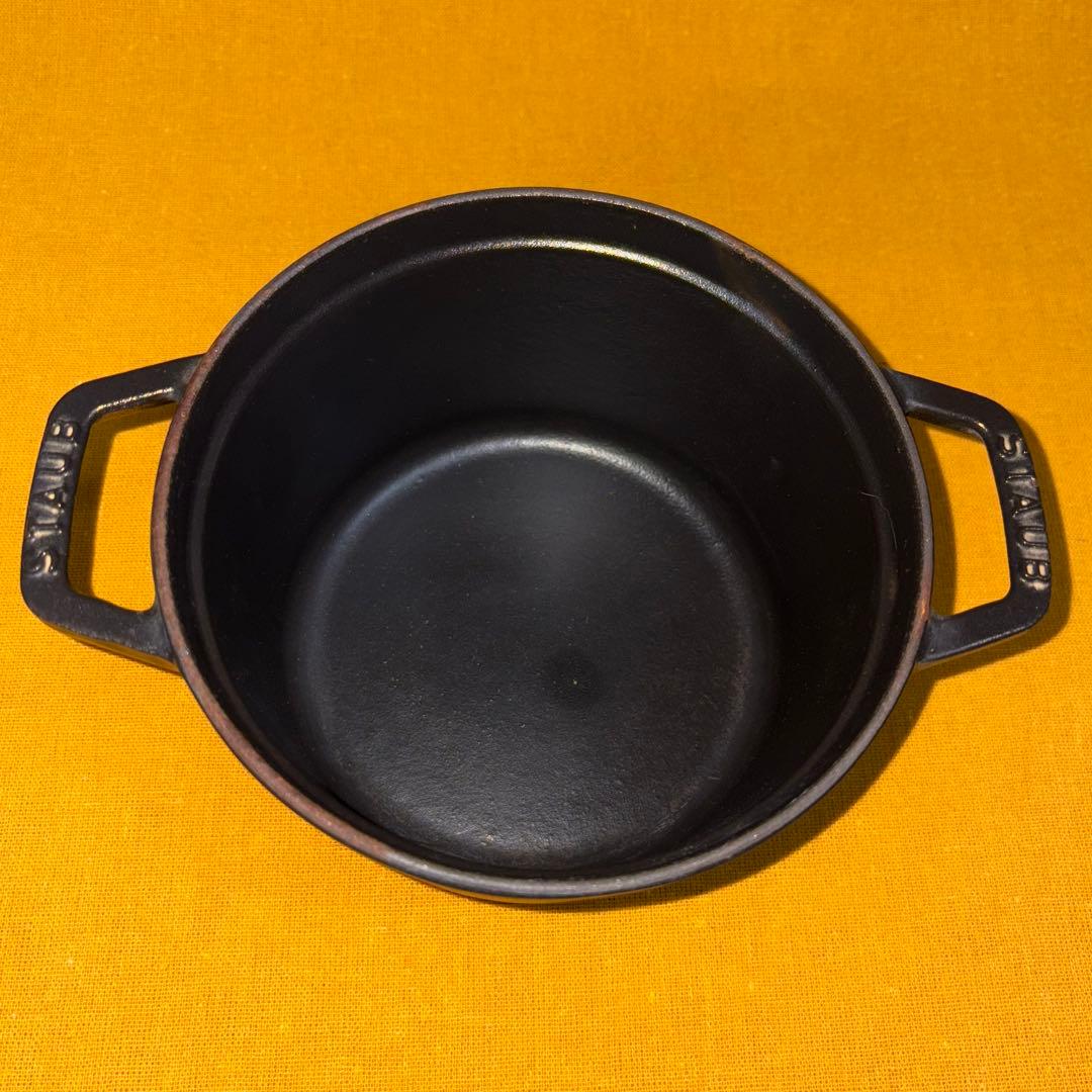 早い者勝ち‼️希少 美品 ストウブ ココット16cm 旧型 深型 鉄鍋 ホーロー