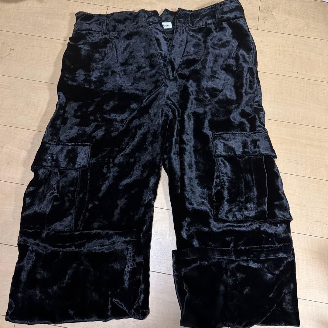 パンツ SHARE SPIRIT VELVET CARGO PANT HYDE
