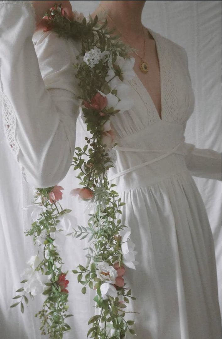 【美品】ウェディング フラワーガーランド ブーケ 約180cm 花束 結婚式