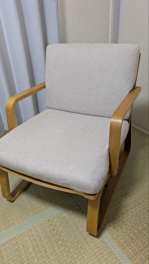 無印良品　リビングでもダイニングでもつかえるソファチェア①