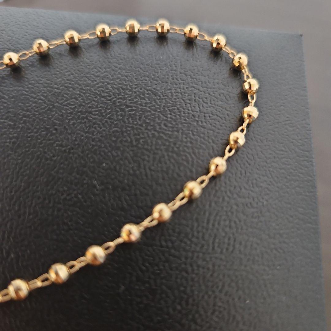 TSUTSUMI 18Kイエローゴールドブレスレット　ボールチェーンブレスレット