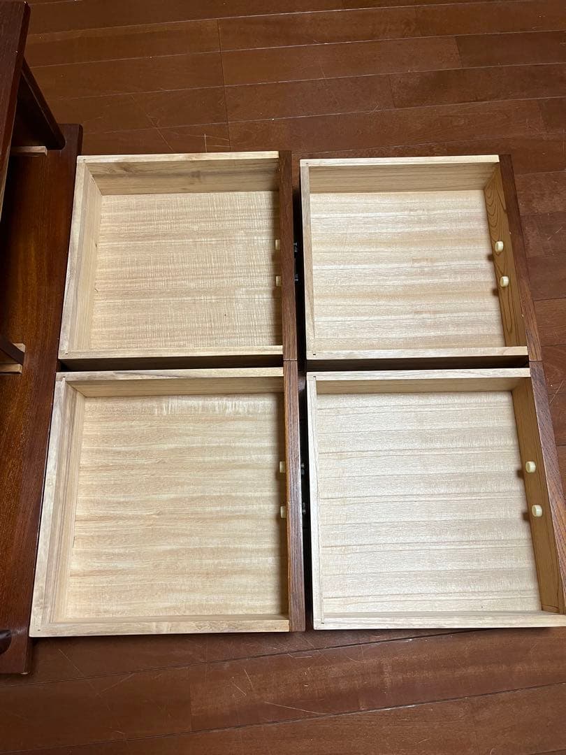 天然木 ケヤキ材 和製ヴィンテージ ライティングビューロー