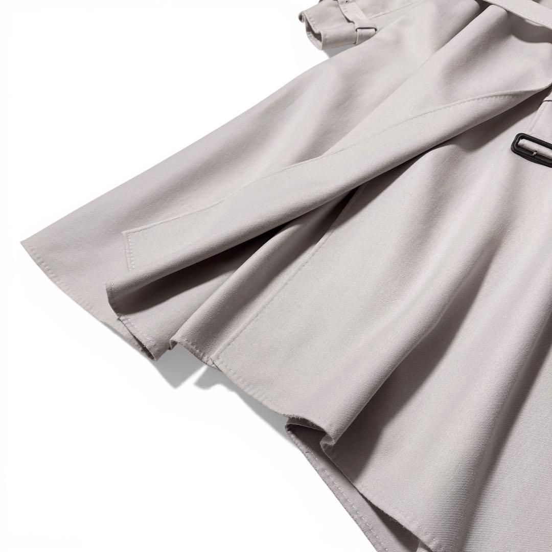 極美品✨️￥15万　22AW　エブール　ライトリバートレンチ コート　アイボリー