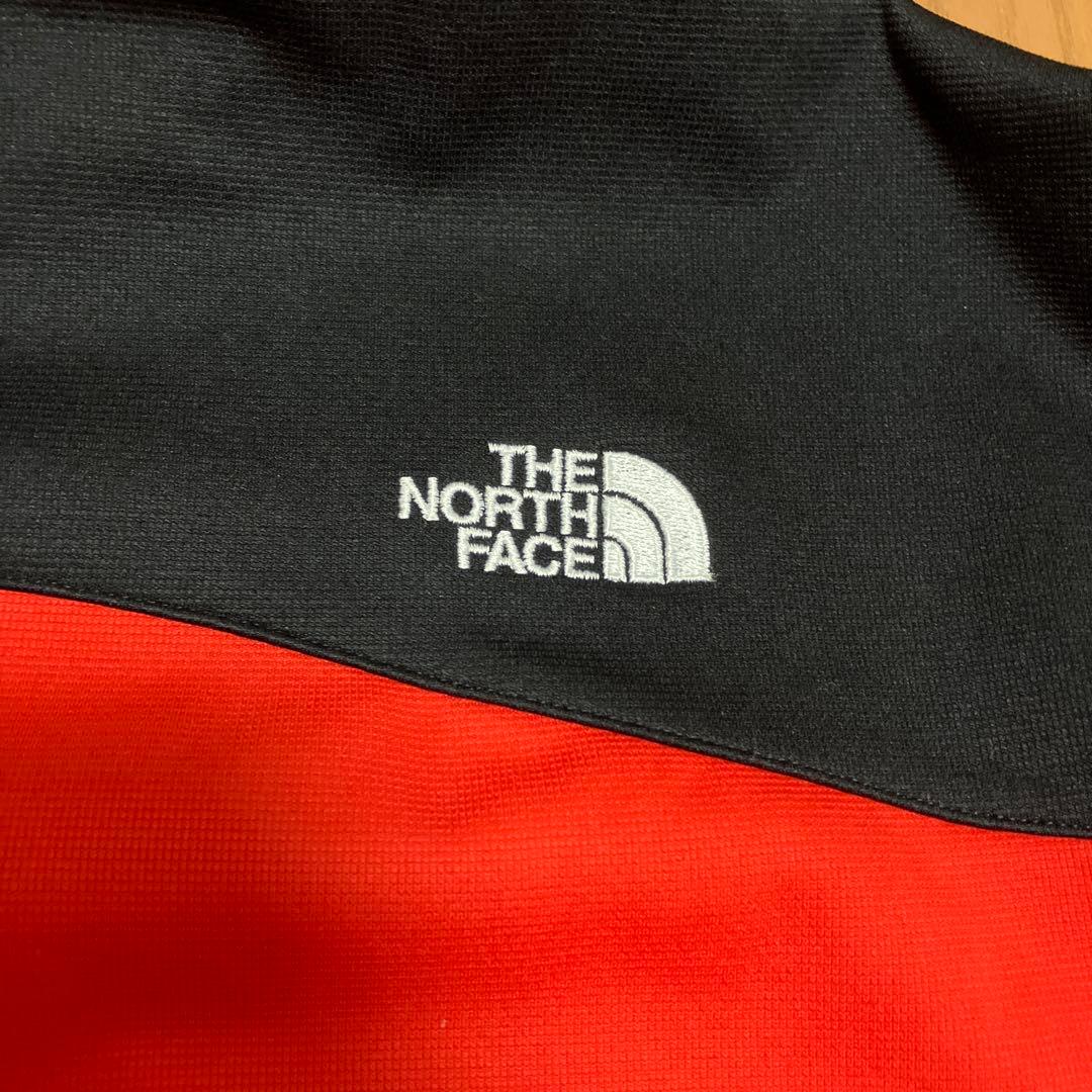 ノースフェイス トラックジャケット ジャージ XL 赤×黒
