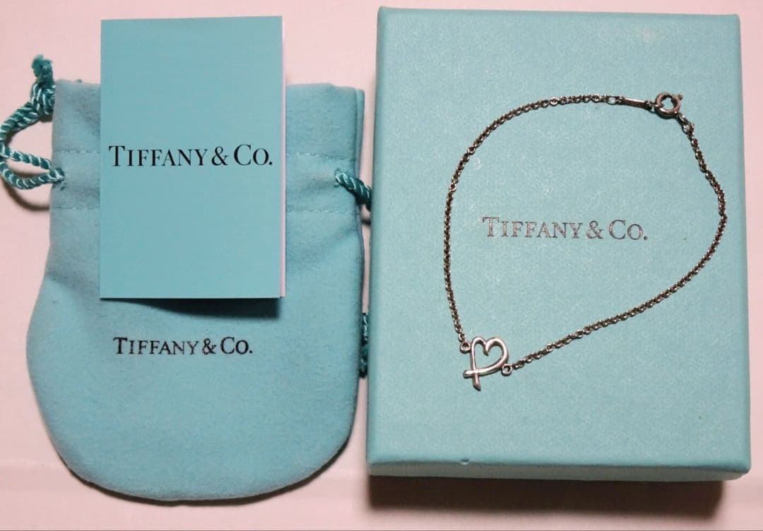 【美品】Tiffany & Co. 　ブレスレット　ハート