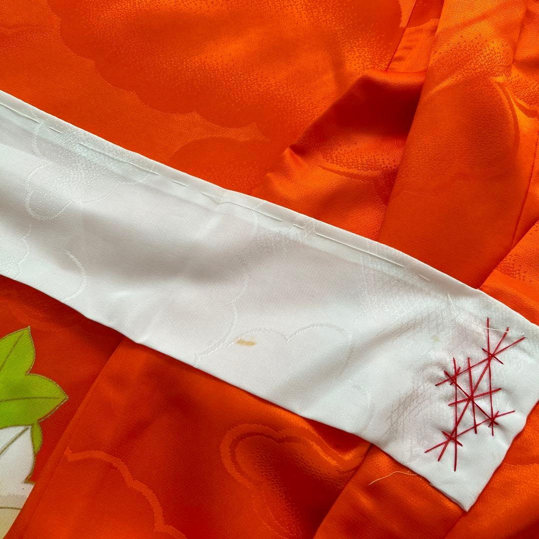 七五三レトロ/3歳7歳着物セット/被布エプロン髪飾り鹿の子ちんころ日本髪