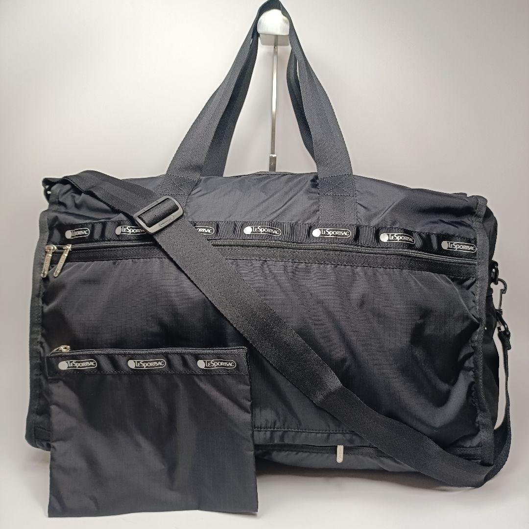 レスポートサック　ブラック　2way ショルダー　 ボストンバッグ ポーチ付き