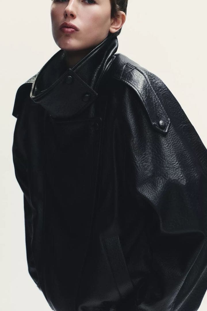 ザラ完売ZARA フェイクレザージャケット