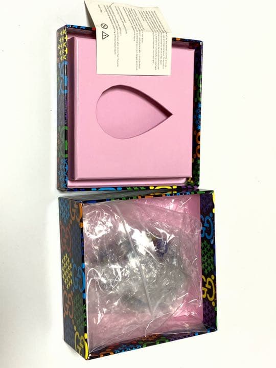 希少　グッチ　ペーパーウエイト　書道　モノグラム　マルチカラー　インテリア　総柄