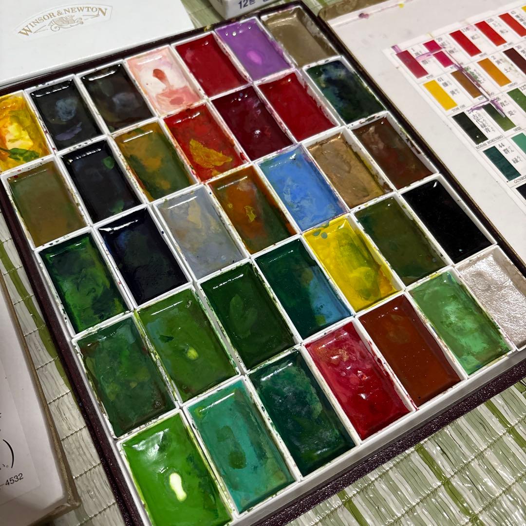 水彩絵具　色鉛筆　顔彩　スクラッチアート　絵画用品セット　筆　アート　まとめ売り