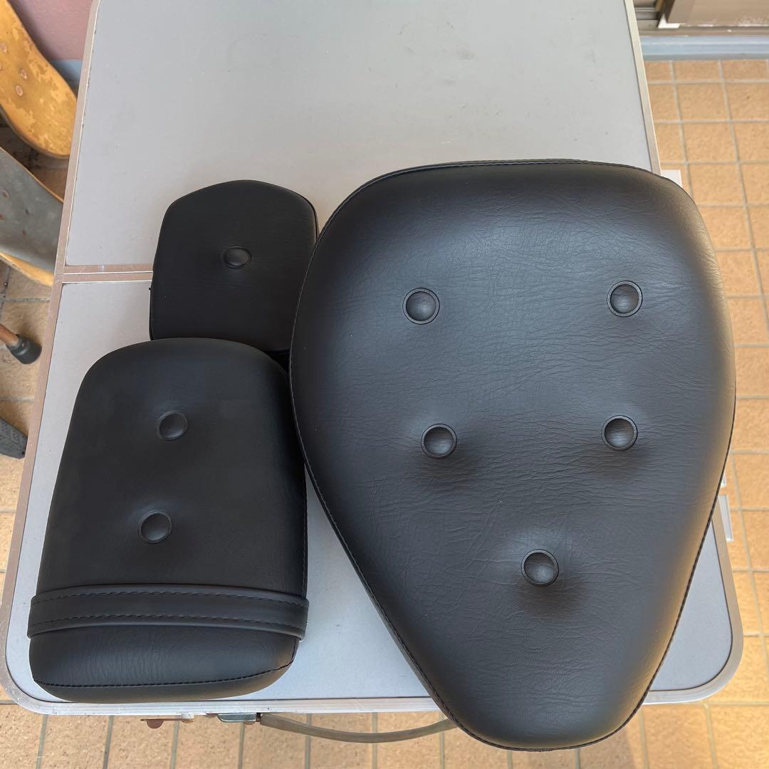 ビラーゴ250 シート3点セット フロント　リア　バックレスト　クッション