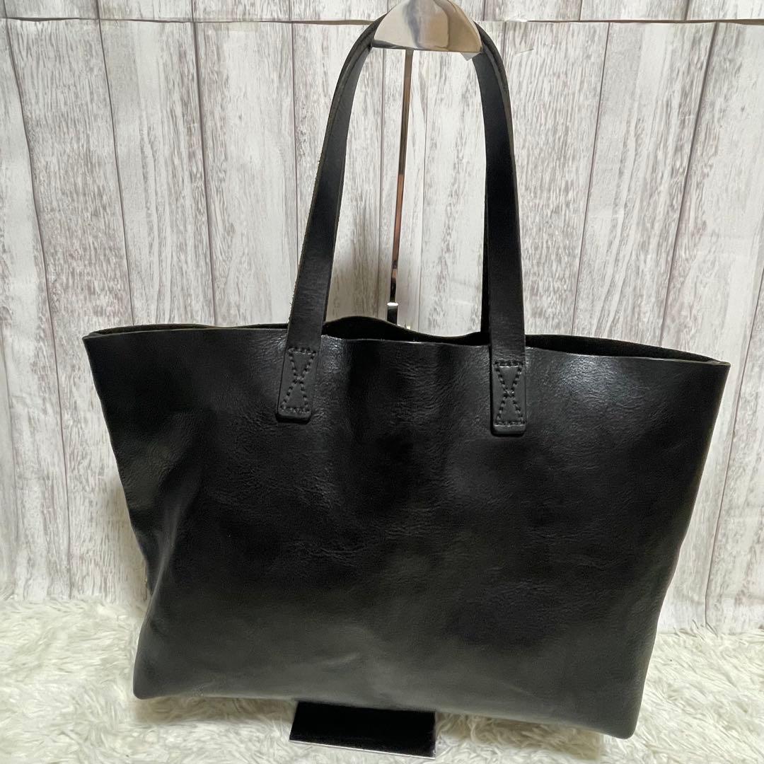 dandismoSLOW bono トートバッグ レザー 本革 ジップ付き