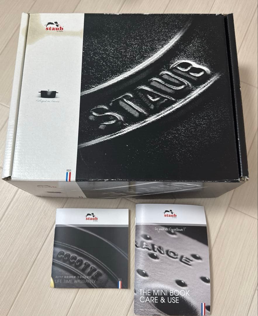 新品未使用品 関市 staub オーバル チェリー 23cm 限定ノブ