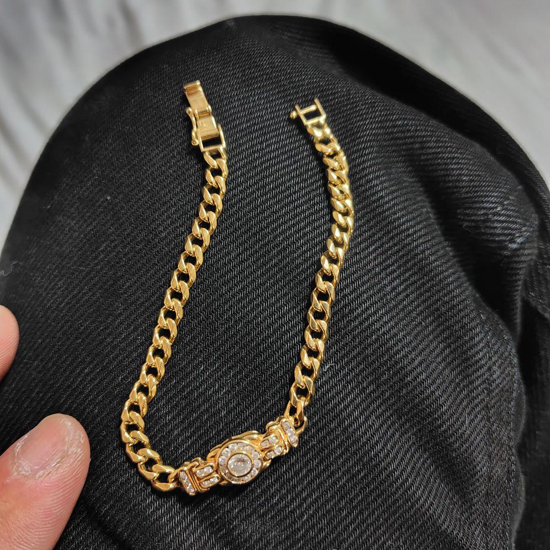 K18 　ダイアモンド チェーン ブレスレット