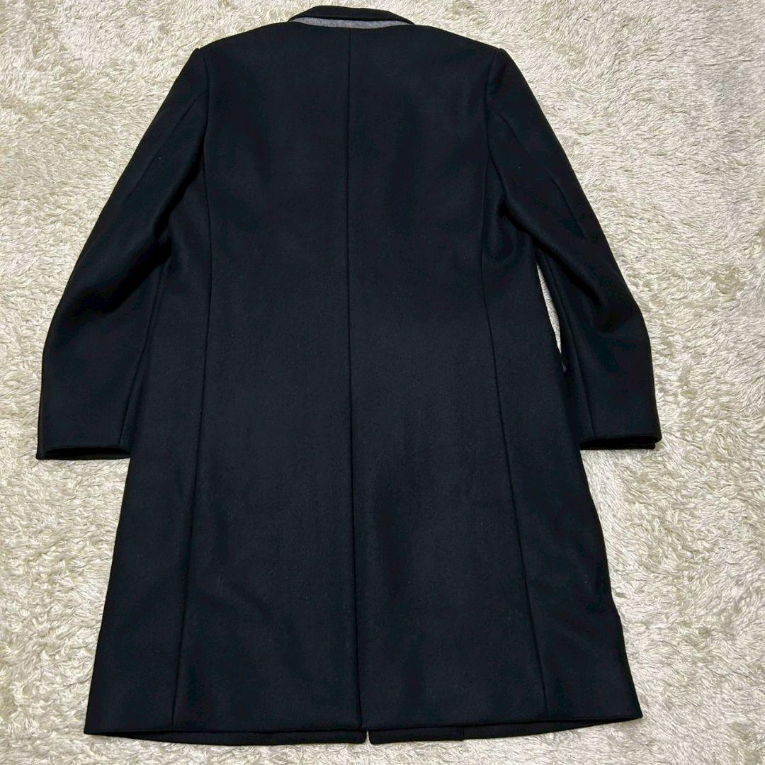 【美品】ユナイテッドトウキョウ　チェスターコート　比翼　ウール　M　ブラック