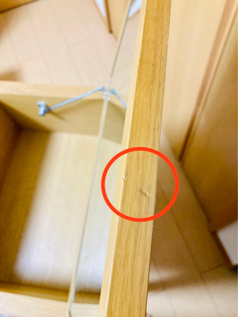 【無印良品】木製ドレッサー ミラー付き 椅子付き