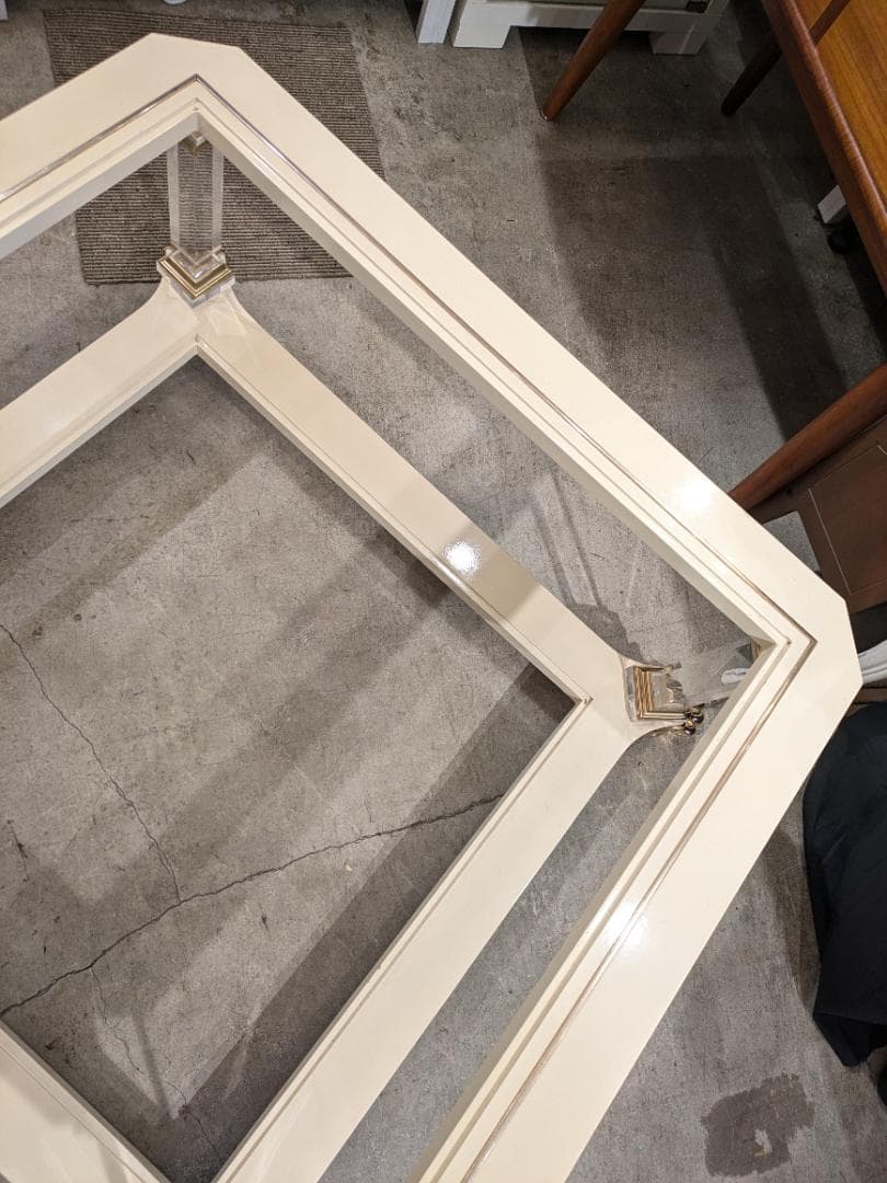 1【高級55万】 イタリア センターテーブル エレガント 猫脚 テーブル 大