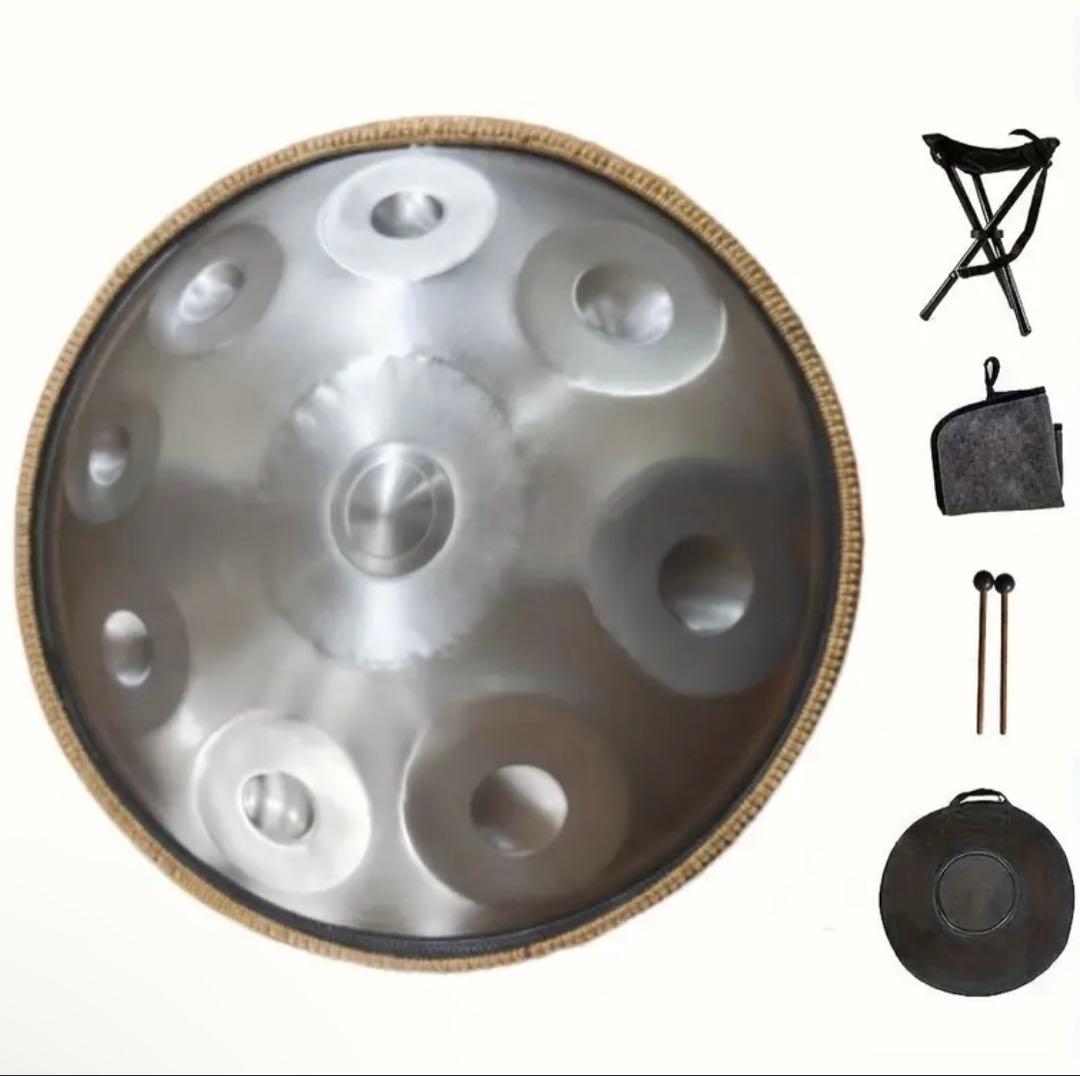 440Hz 9ノート ハンドパン スティールパン　スチールドラム　ハンドドラム