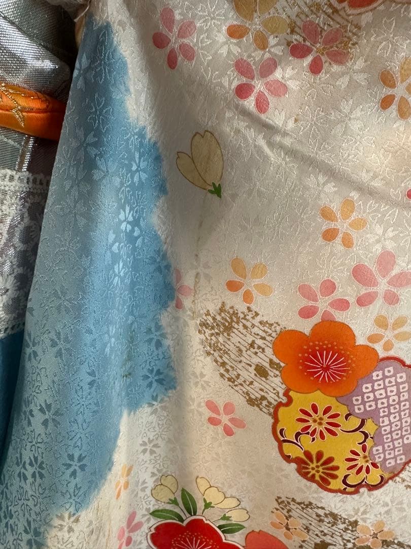 正絹　絞り　高級着物セット　7歳