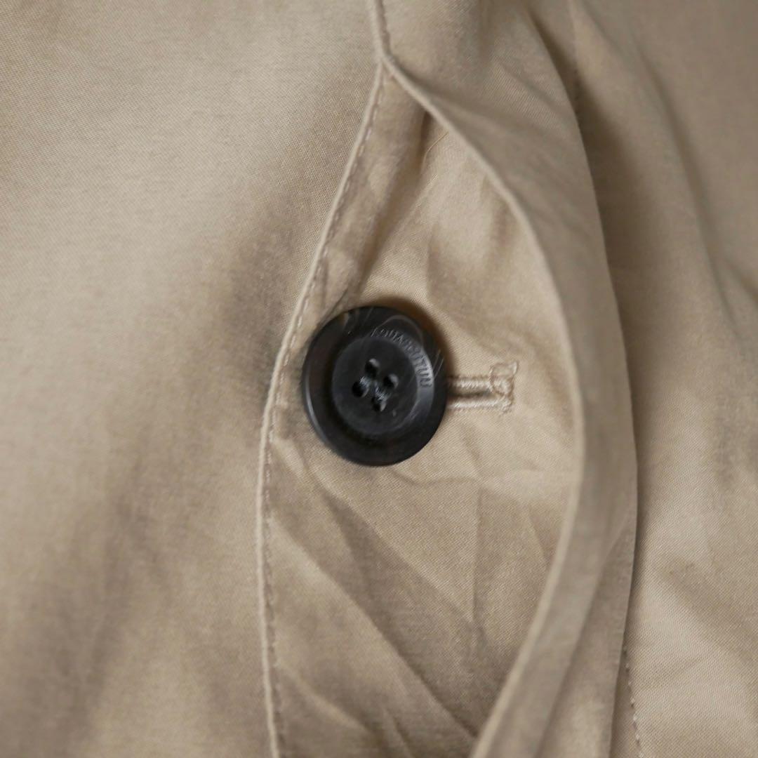 Aquascutum 00s イギリス製 ステンカラーコート ベージュ XL