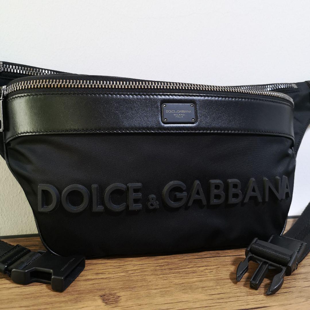 DOLCE&GABBANA ボディバッグ レザー ナイロン メンズ レディース