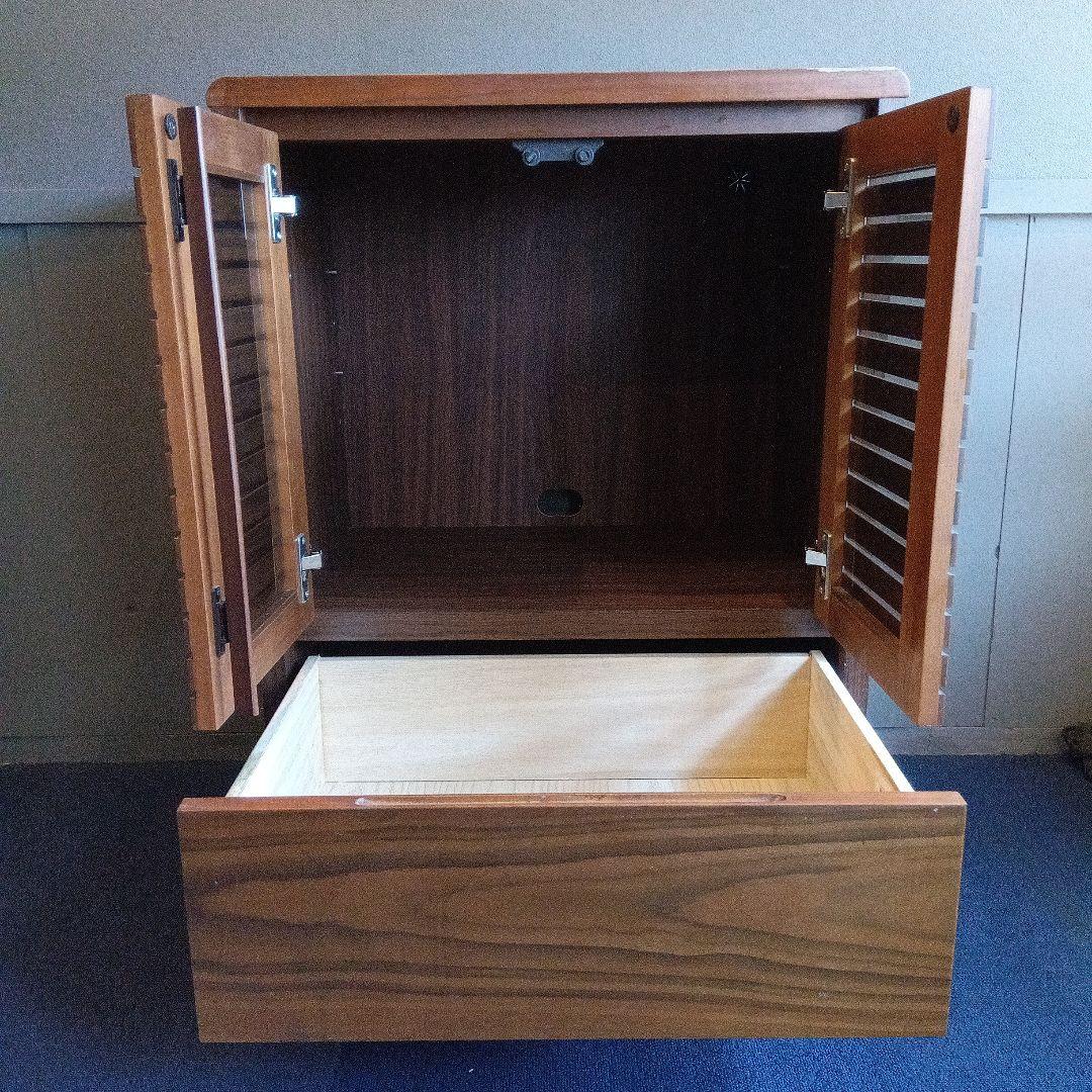 木製キャビネット 引き出し付き 　棚板無し