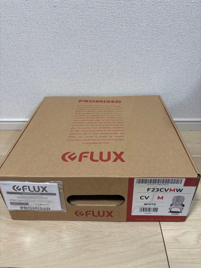 FLUX CV ホワイト Mサイズ スノーボード　ビンディング