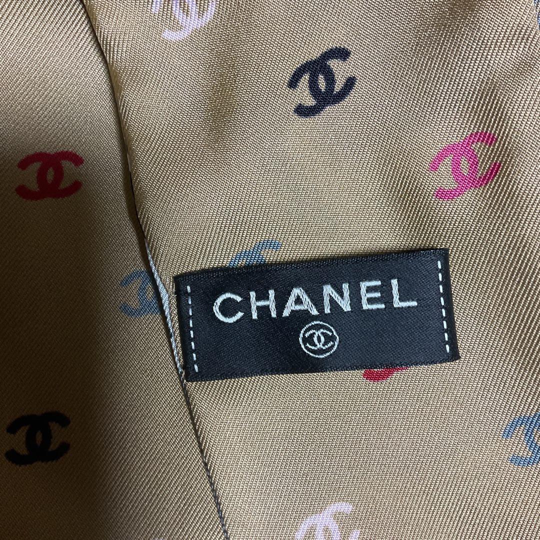 CHANEL シルクスカーフ ハート 星 モチーフ　アイコン　ヘアバンド