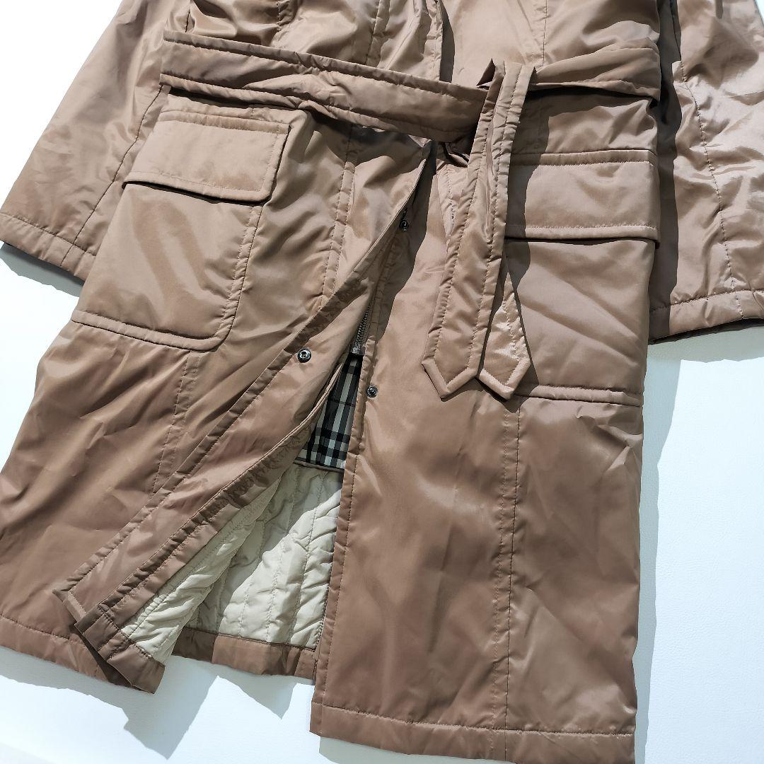 バーバリー ロンドン　ダウンライナー付き ロング コート フォックスファー　44